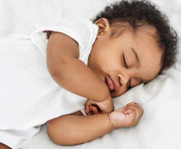 Peaceful sleeping baby